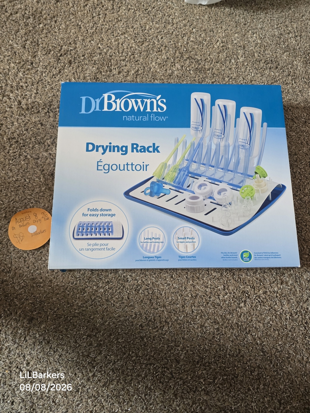 Blue Drying Rack for Bottles & Accessories